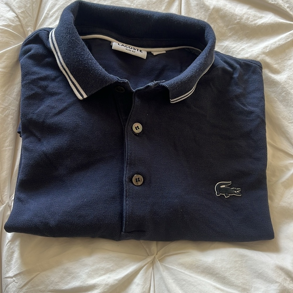 Lacoste blue shirt